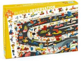PUZZLE OBSERVATION - RALLYE AUTOMOBILE 54 PCS 4+