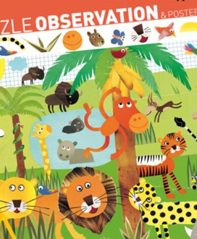 PUZZLE OBSERVATION - JUNGLE 3+ 35 PIECES