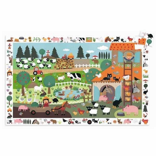 PUZZLE OBSERVATION - LA FERME 35 PCS 3+