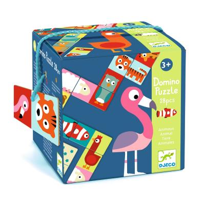 DOMINO PUZZLE - ANIMAUX 28 PCS 3+