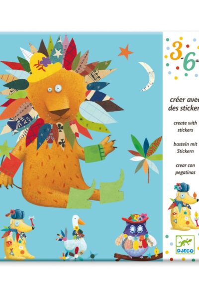 CREER AVEC STICKERS - ANIMAUX 3-6 ANS