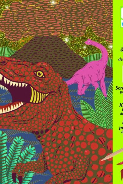 4 CARTES A GRATTER - LE REGNE DES DINOSAURES 6-10 ANS