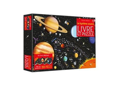LE SYSTEME SOLAIRE : LIVRE ET PUZZLE 200 PCS