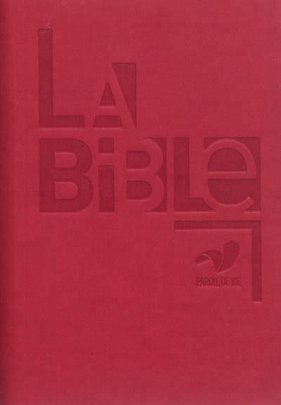 BIBLE PAROLE DE VIE CATHOLIQUE COMPACTE SOUPLE ROUGE SIMILI