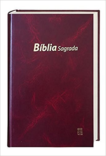 BIBLE EN PORTUGAIS   BIBLIA SAGRADA   ALMEIDA RIGIDE BORDEAUX