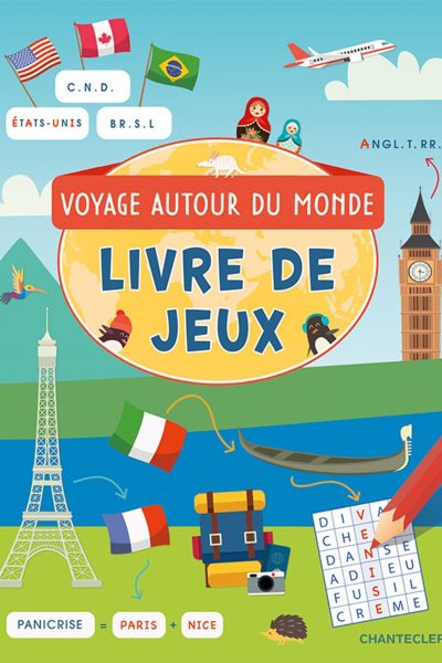 LIVRE DE JEUX - VOYAGE AUTOUR DU MONDE