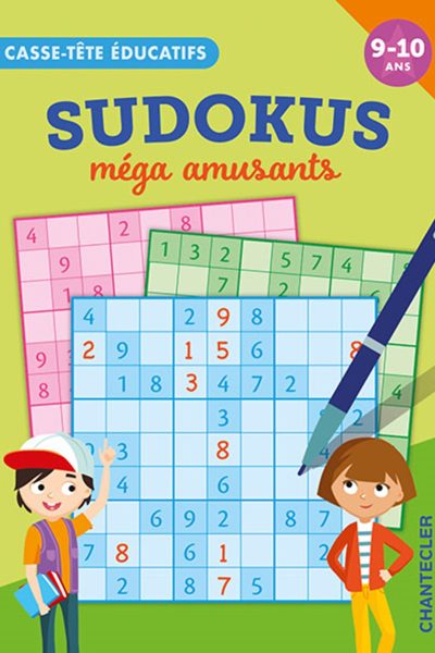 SUDOKUS MEGA AMUSANTS 9-10 A, CASSE-TÊTE EDUCATIFS
