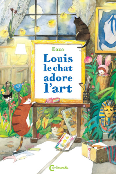LOUIS LE CHAT ADORE L'ART