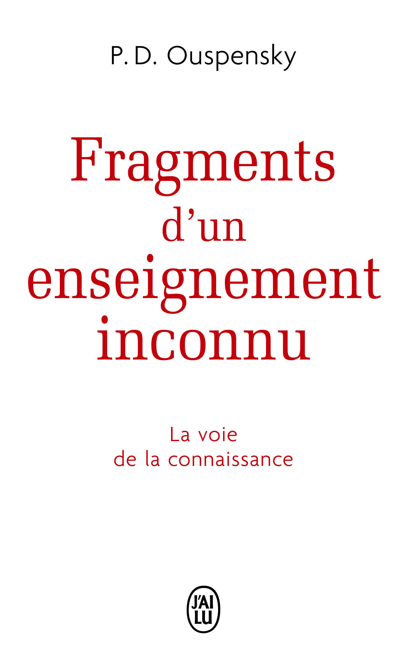 FRAGMENTS D UN ENSEIGNEMENT INCONNU 10111