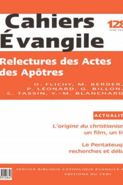 RELECTURES DES ACTES DES APOTRES  CE 128