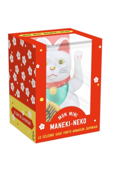 COFFRET MINI LUCKY CAT BLANC / MANEKI-NEKO