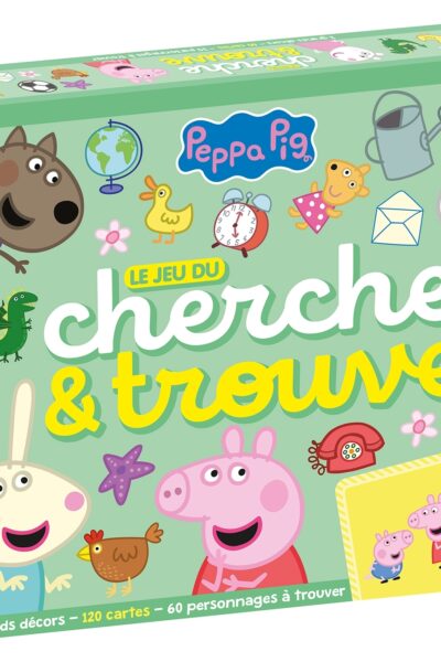 PEPPA PIG - LE JEU DU CHERCHE ET TROUVE - COFFRET JEU CHERCHE ET TROUVE