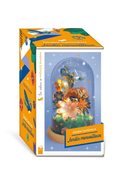 LES ATELIERS DE MATHILDE BOURGON - GLOBE LUMINEUX OISEAU MERVEILLEUX - COFFRET AVEC ACCESSOIRES