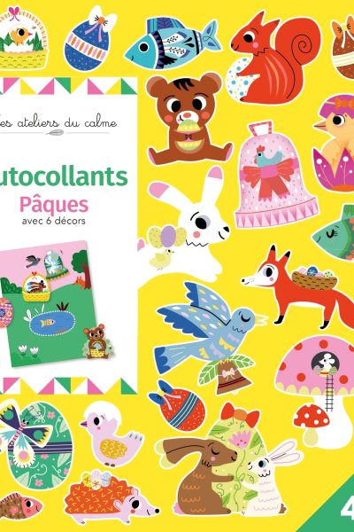 AUTOCOLLANTS PAQUES AVEC 6 DECORS