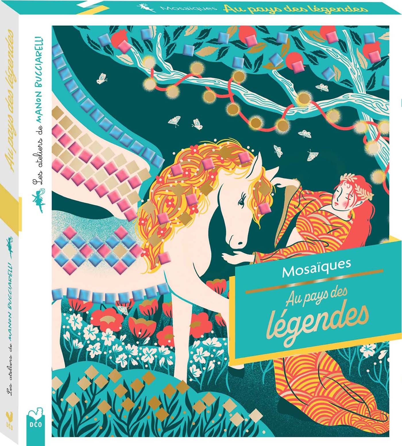 LES ATELIERS DE MANON BUCCIARELLI - MOSAIQUES AU PAYS DES LEGENDES- BOITE AVEC ACCESSOIRES