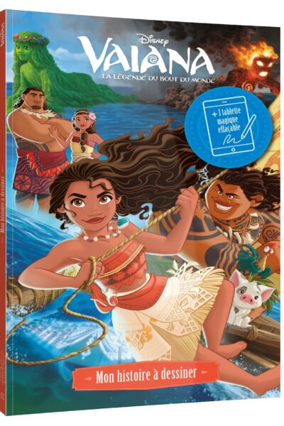 VAIANA - MON HISTOIRE A DESSINER (LIVRE ET TABLETTE MAGIQUE EFFACABLE) - DISNEY