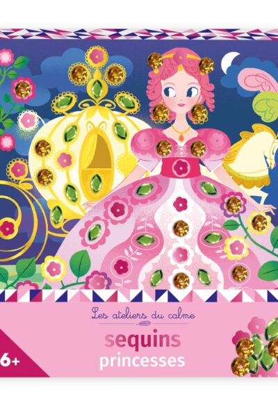 SEQUINS PRINCESSES - MINI BOITE AVEC ACCESSOIRES