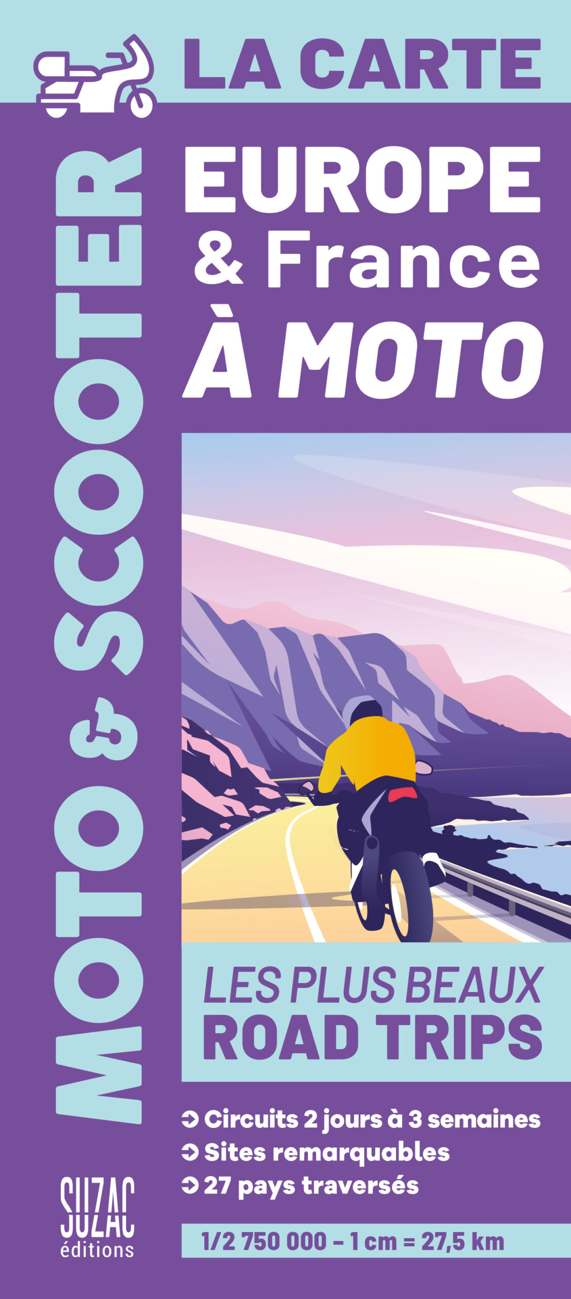 EUROPE ET FRANCE A MOTO, LA CARTE