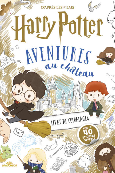 HARRY POTTER, AVENTURES AU CHÂTEAU - LIVRE DE COLORIAGES
