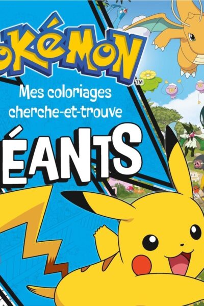 POKEMON, MES COLORIAGES CHERCHE-ET-TROUVE GEANT