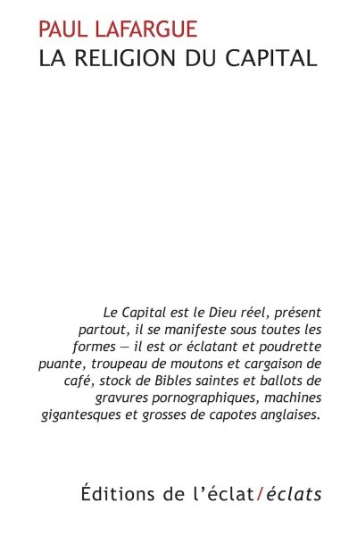 LA RELIGION DU CAPITAL