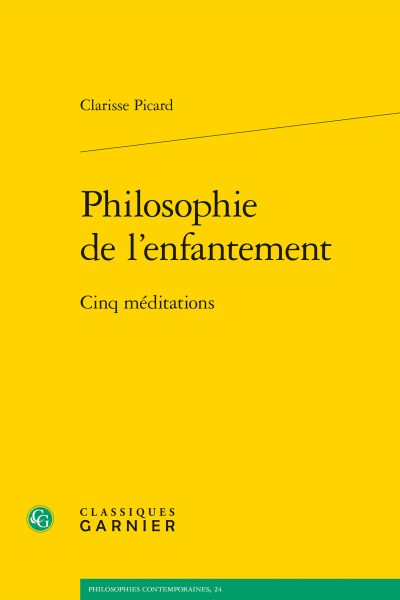 PHILOSOPHIE DE L'ENFANTEMENT
