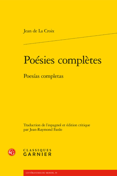 POESIES COMPLETES - SAINT JEAN DE LA CROIX