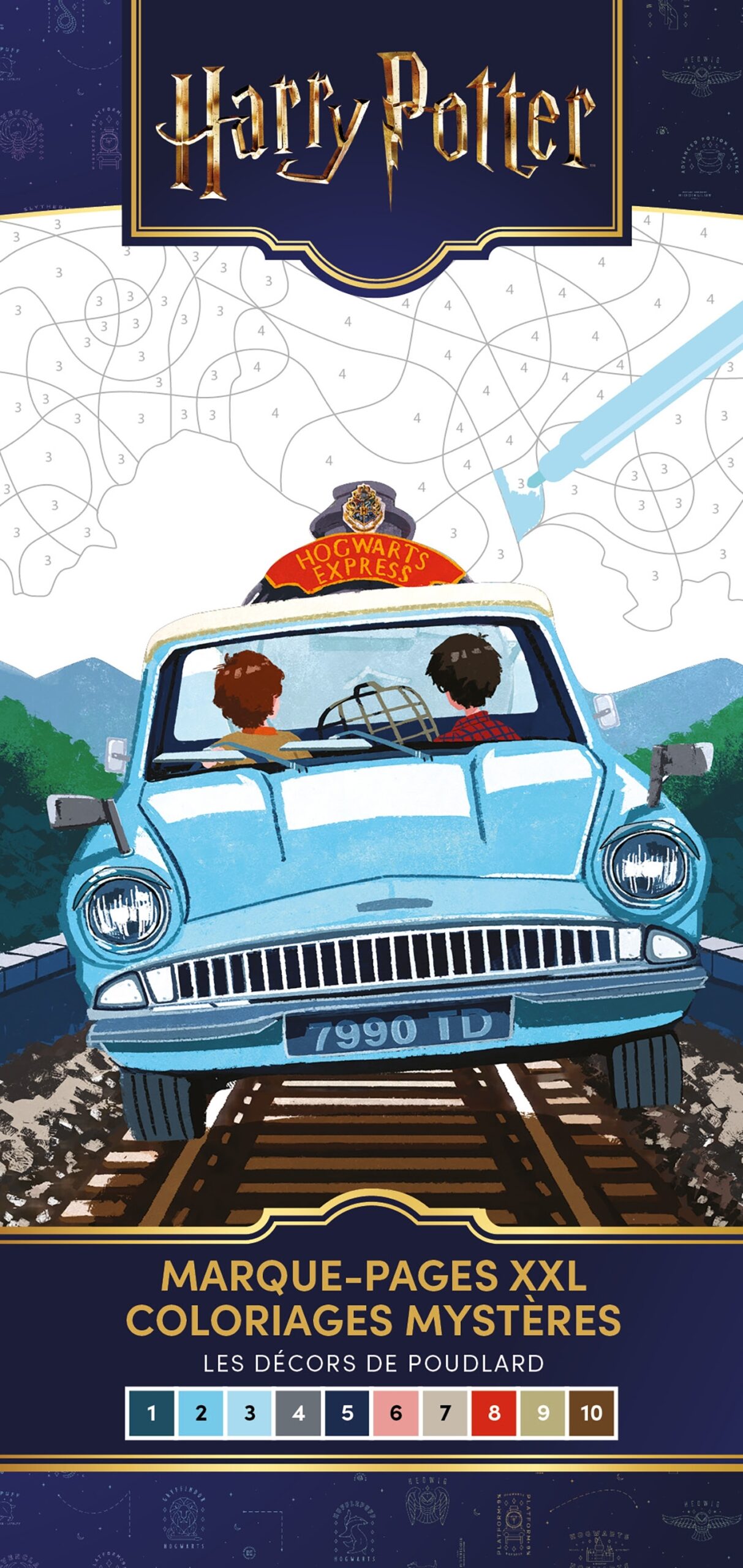 HARRY POTTER - MARQUE-PAGES XXL - COLORIAGES MYSTERE