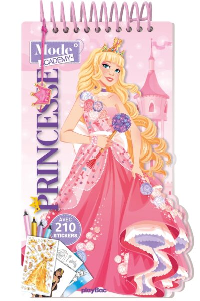 CARNET CREATIF MODE ACADEMY PRINCESSE (AVEC UN BRACELET) NE