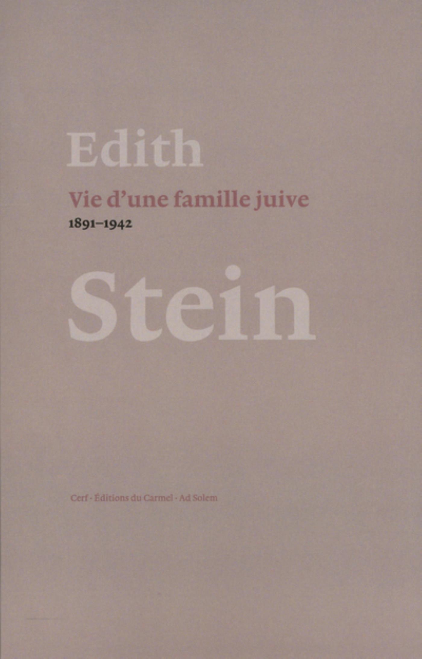 VIE D'UNE FAMILLE JUIVE - 1891-1942