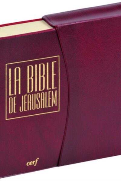 BIBLE JERUSALEM - POCHE VINYL BORDEAUX SOUS ETUI