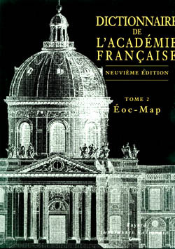 DICTIONNAIRE DE L'ACADEMIE FRANCAIS TOME 2 EOC-MAP