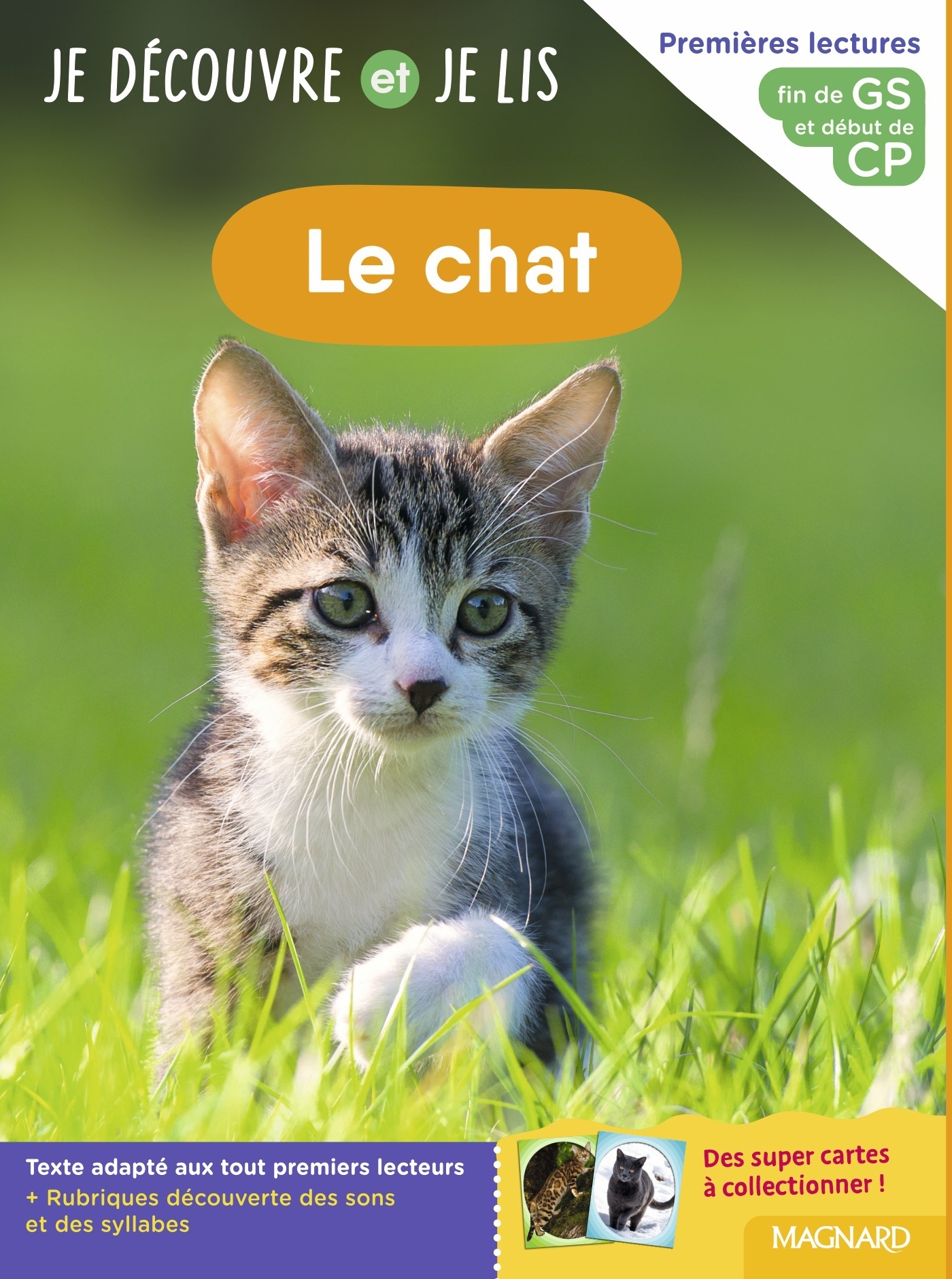 JE DECOUVRE ET JE LIS GS ET CP - LE CHAT