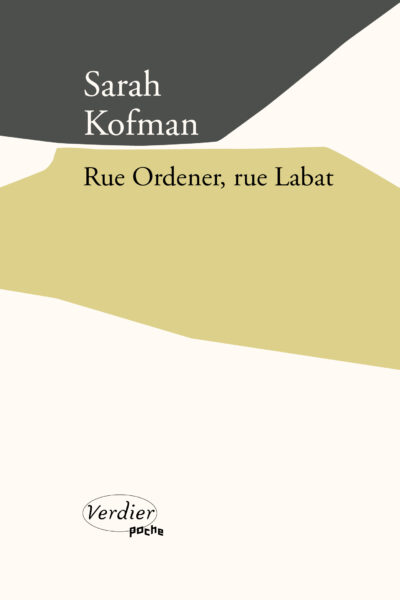 RUE ORDENER, RUE LABAT - SUIVI DE AUTOBIOGRAVURES