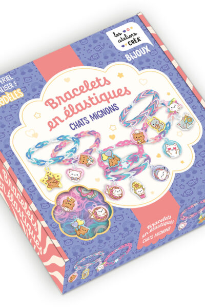 BRACELETS EN ELASTIQUES - CHATS MIGNONS