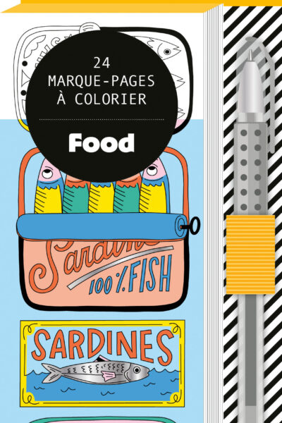 MARQUE-PAGES FOOD (+ STYLO GEL ARGENT)