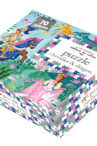 PUZZLE DORE CHEVALIERS ET DRAGONS