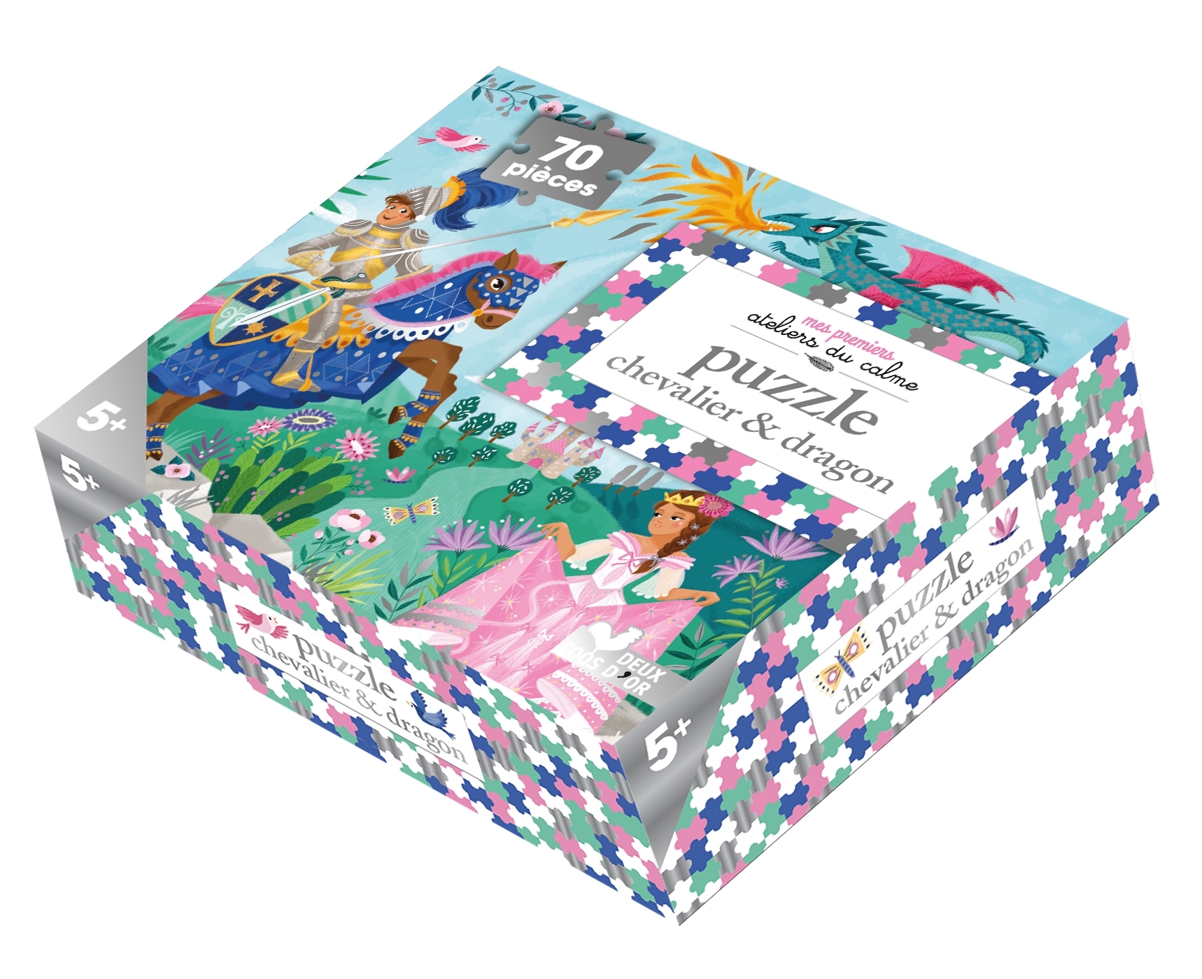 PUZZLE DORE CHEVALIERS ET DRAGONS