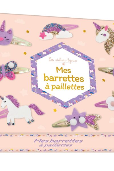 MES BARRETTES A PAILLETTES - COFFRET AVEC ACCESSOIRES