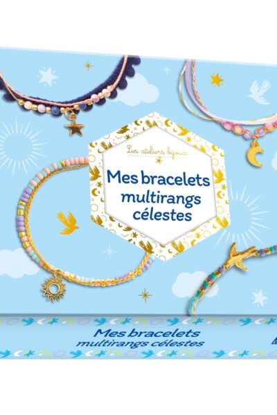 MES BRACELETS MULTIRANGS CELESTES - COFFRET AVEC ACCESSOIRES