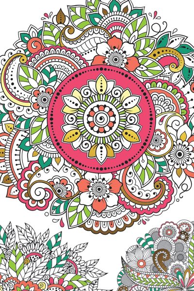MARQUE-PAGES MANDALAS VEGETAUX MARQUE-PAGES A COLORIER