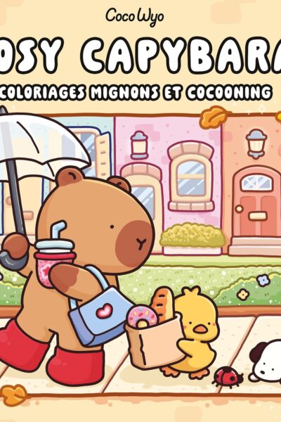 COZY CAPYBARA - COLORIAGES MIGNONS ET COCOONING