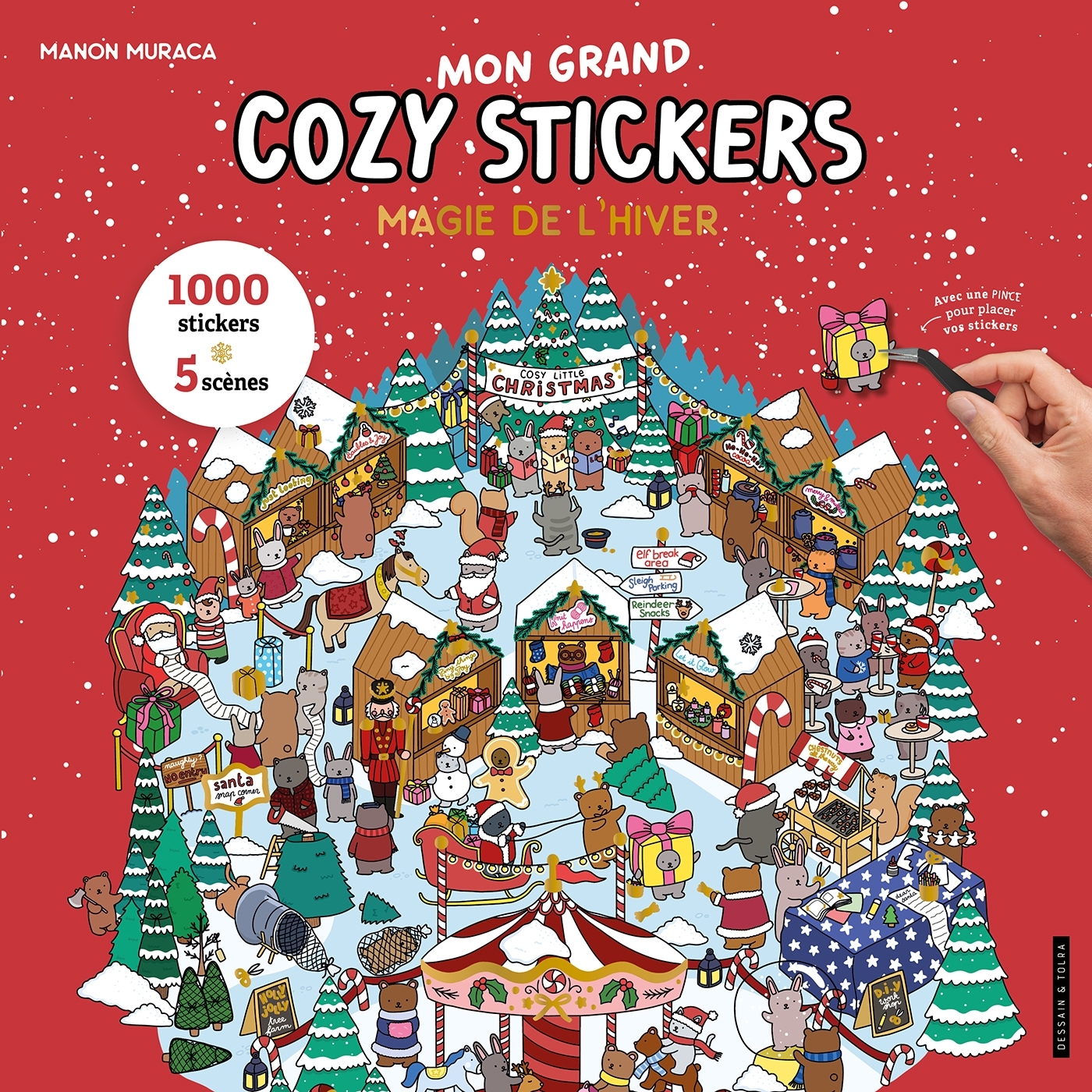 MON GRAND COZY 1000 STICKERS - MAGIE DE L'HIVER