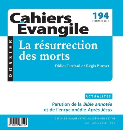 CAHIER EVANGILE 194  LA RESURRECTION DES MORTS