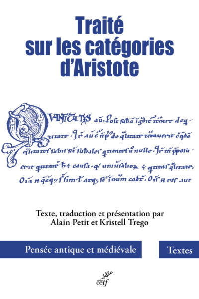TRAITE SUR LES CATEGORIES D'ARISTOTE