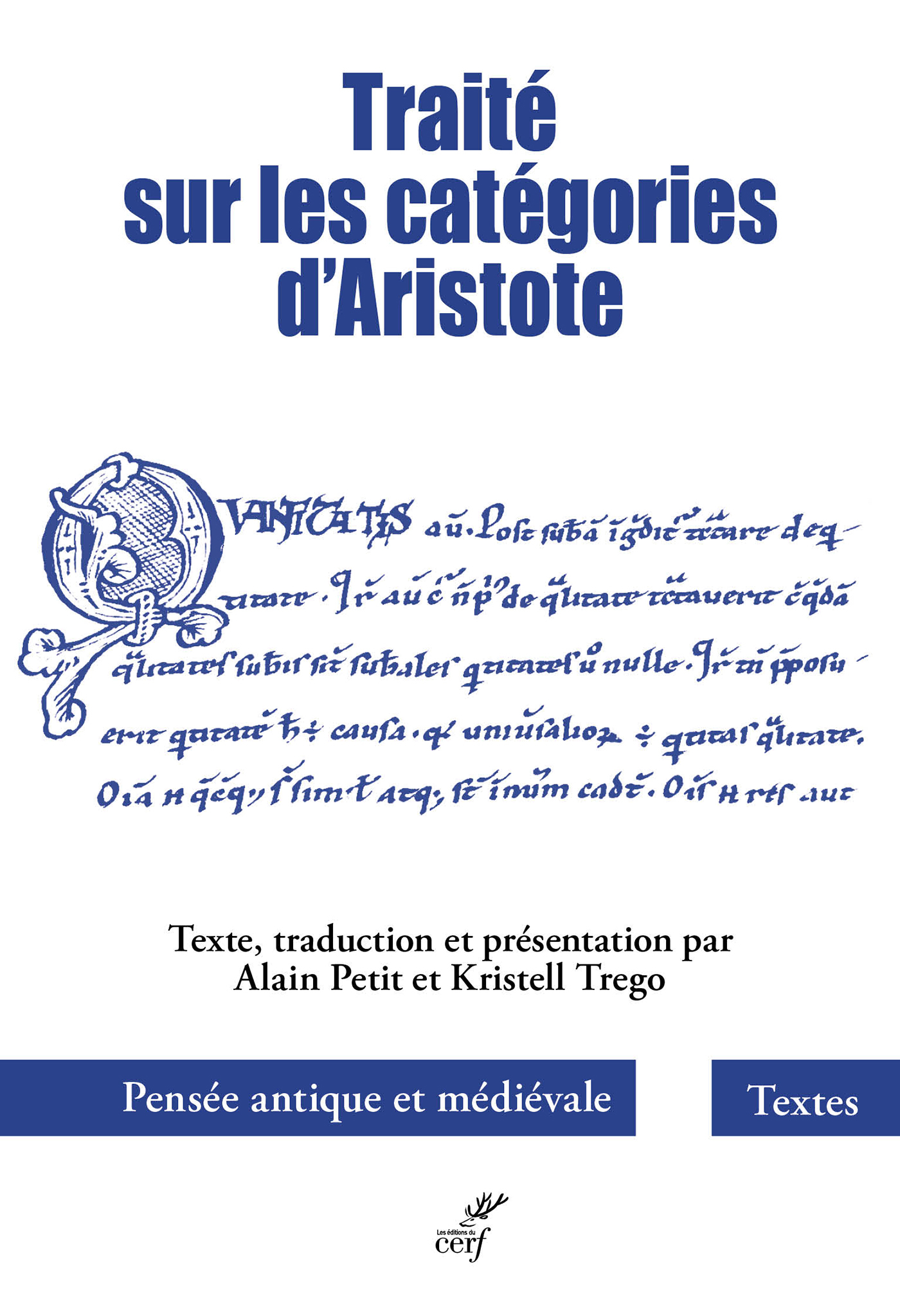 TRAITE SUR LES CATEGORIES D'ARISTOTE