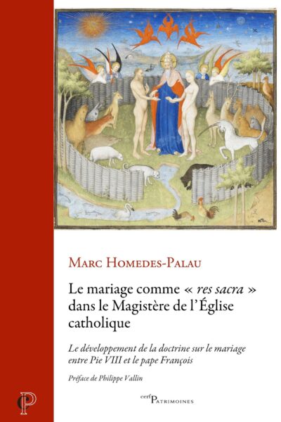 LE MARIAGE COMME "RES SACRA" DANS LE MAGISTERE DE L'ÉGLISE