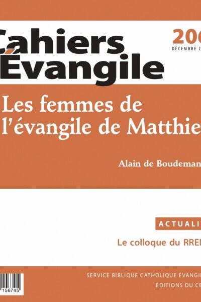 CAHIERS EVANGILE-206 - LES FEMMES DE L'EVANGILE DE MATTHIEU