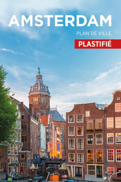 AMSTERDAM PLAN DE VILLE PLASTIFIE