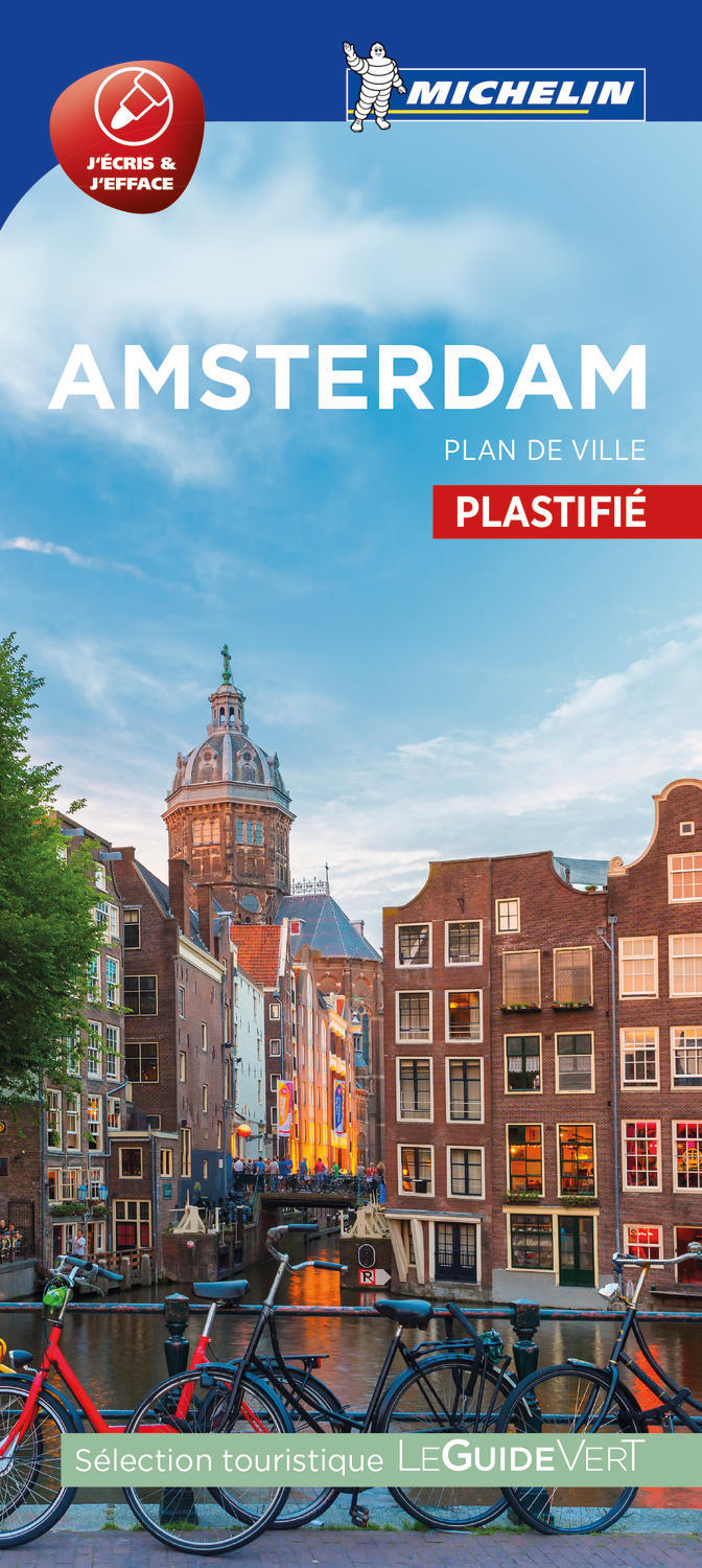 AMSTERDAM PLAN DE VILLE PLASTIFIE